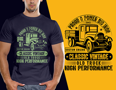 Vintage Truck/Trucker /Truck Driver T Shirt Design