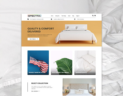 Spectra Mattress Homepage Redesign