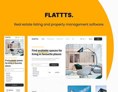Real estate listing and property management software
