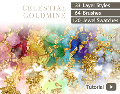 Gold & Crystal Textures: Celestial Goldmine