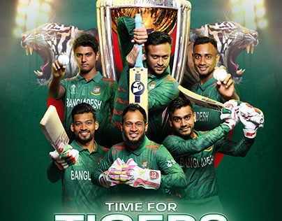 Sports Social Media design | Bangladesh Cricket Banner