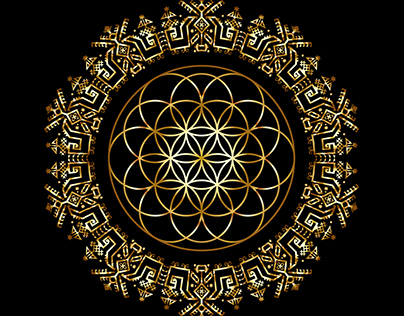 Mandala with slavic elements