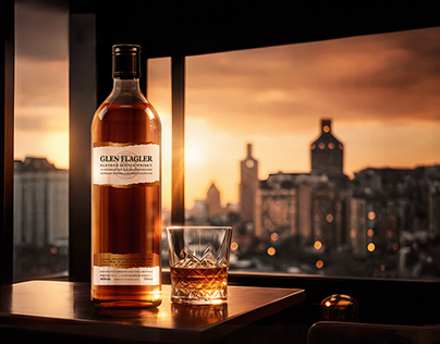 Glen Flagler scotch whiskey advertising campaign