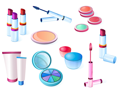 Set of illustrations "Cosmetics"