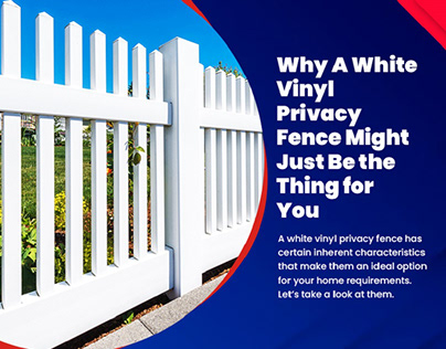 A White Vinyl Privacy Fence Might Just Be the Thing