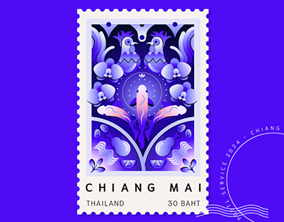 Stamp Illustration - Chiang Mai