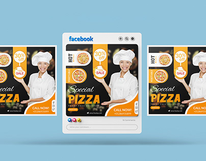 Social medial food banner design