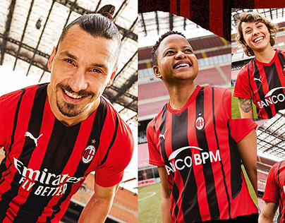 Graphic Design AC Milan Home & Away Kits 2021/22