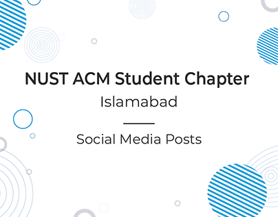 Social Media Posts for NUST ACM Student Chapter