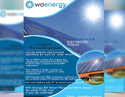 solar company flyer