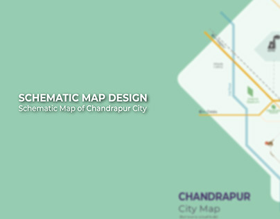 Schematic Map Design: Chandrapur City