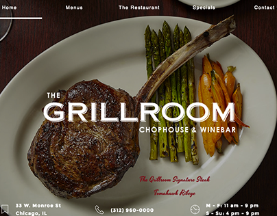 Grillroom Chophouse& Winebar - Website