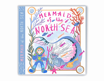 Illustrations for "Mermaid of the North Sea"