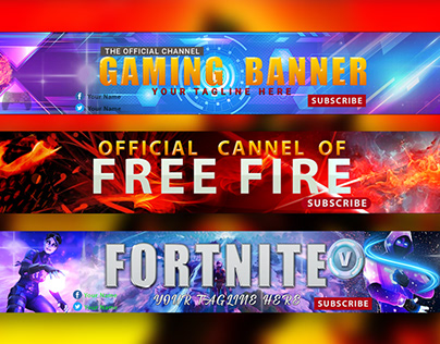Gaming Youtube Channel Art Design