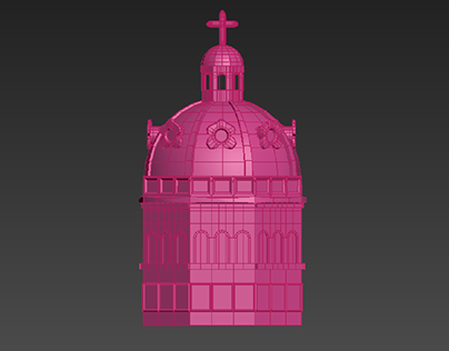 3D church steeple