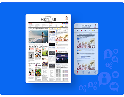 SocialHub Website, Mobile and Newspaper