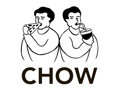 Chow. Illustration for brand logo design and stickers