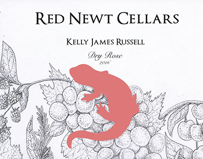 Red Newt Wine Labels