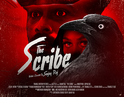 The scribe short film poster design