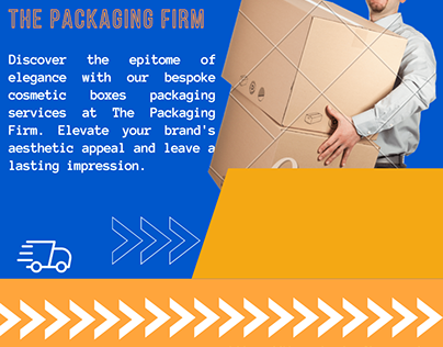 Cosmetic Boxes Packaging by The Packaging Firm