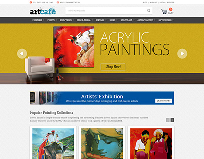 A website is created for Painting Artists.