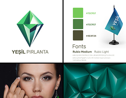 Yeşil Pırlanta Logo Tasarımı