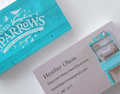 Saved Sparrows Business Cards