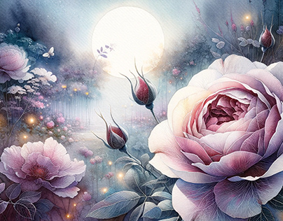 Moonlit Rosa Dreams by Aravind Reddy Tarugu
