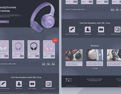 Landing page headphones | UI