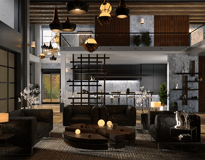 Contemporary living - A Chic & Industrial hybrid