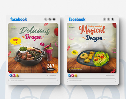 Social Media Post Design I Restaurant Food Post Design