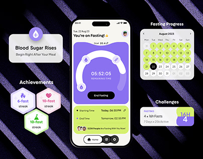 Intermittent Fasting - Mobile App Design
