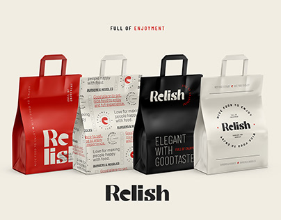RELISH - Restaurante Italiano PACKAGING DESIGN
