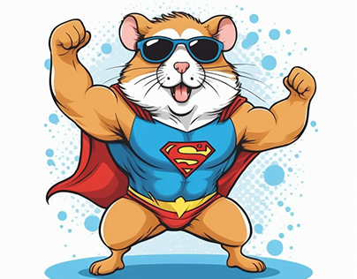 Cool Superhero Hamster