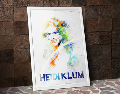 Abstract Portrait of HEIDI KLUM