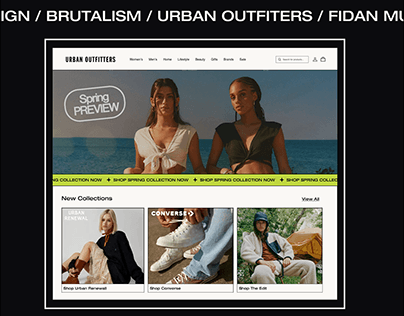 Urban Outfiters Redesign /Fashion Website UI Design