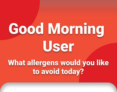 UI/UX Design - Allergy Free Me