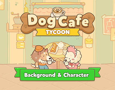 DOG CAFE TYCOON (2021) : IDLE Game ARTWORK