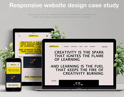 Responsive website design - Art Tutorials/SkillPalette