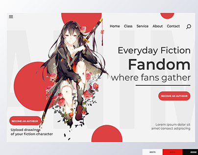 Retouching Anime Landing Page