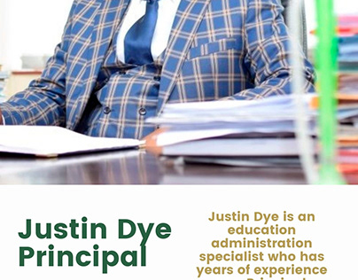 Justin Dye Principal-EducationAdministrationSpecialist