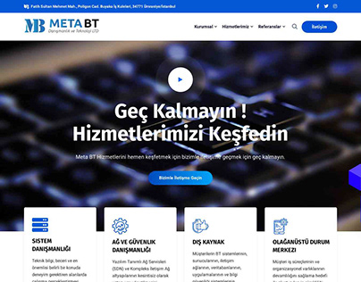 META BT Kurumsal Web Site Tasarımı
