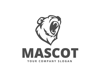 Bear Logo Mascot Style