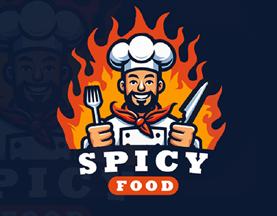 spicy food logo