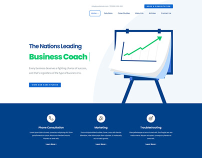 Business Coach Website Design (WordPress)