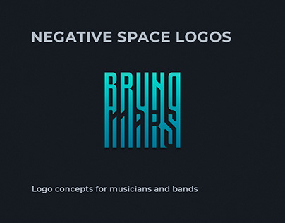 Negative space logos
