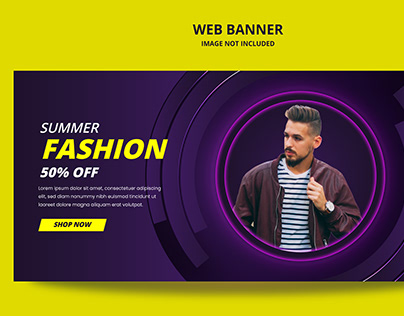 Web banner Design template