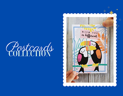 Illustrated postcards collection (23 projects)