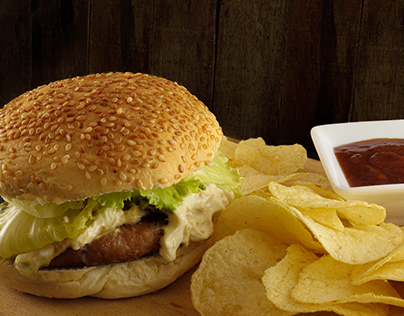 Fotografia Gastronômica - Hamburger