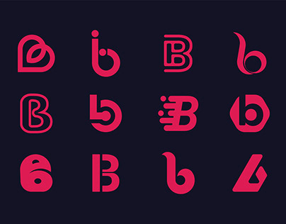 Letter B logo Set